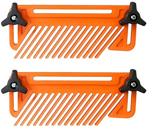 Tischsägen Doppel Federbrett, 2 Stk Einstellbar Druckkamm, Holzbearbeitung Sicherheit Featherboard, Frästisch-Tischzubehör für Frästische und Tischkreissägen