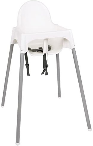 ANTILOP Weißer Kinderhochstuhl Fütterstuhl