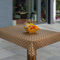 laro Wachstuch-Tischdecke Abwaschbar Garten-Tischdecke Wachstischdecke PVC Plastik-Tischdecken Eckig Meterware Wasserabweisend Abwischbar GAE, Muster:Rattan Braun Beige, Größe:140x260