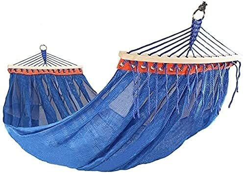 Camping Hammock Outdoor Portable Camping Hammock, Outdoor Mesh Ice Silk Hammock Swing Chair, Indoor Double Chair for Garden Camping