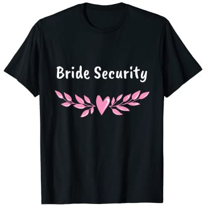 Braut Security Hochzeit Entourage kleiner Ring Bär T-Shirt