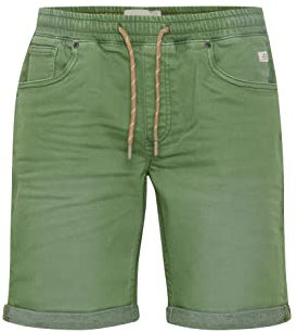 Blend 20715427 Herren Jeans Shorts Kurze Jogg Denim Shorts mit Stretch 5-Pocket Blizzard Regular Fit, Größe:L, Farbe:Dill (180108)