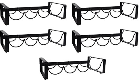 Novaliv Flaschenregal für 20 Flaschen Weinregal stapelbar Metall schwarz 11x40x20 Weinflaschenregal Weinhalter Weinregal Schmal Weinständer Getränke Regal Flaschenregal stapelbar Flaschenregale