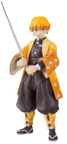 McFarlane Toys, Demon Slayer 7-inch Zenitsu Agatsuma Action Figure, Netflix Demon Slayer Anime Series Collectible Figure with Collectors Stand Base - Ages 12+