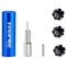 PETCHOR Bike Bicycle Fork Star Nut Setting Tool, MTB Star Nut Tool with 2 Spare Special Screws and 3 Star Nuts, Blue（for 7/8,1,1-1/8）