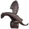 Rianpesn Drachenstatue Wasserbrunnen - Teich speiendes Wasser Dekoration Garten Drache Skulptur Statue - Geeignet für Gärten, Terrassen, Brunnenzentren oder Pooldekorationen