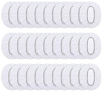 100pcs Clear Disposable Ear Protectors Waterproof Ear Covers,WaterproofEar Covers Caps,Disposable Plastic Waterproof Ear Protector for Shower,Bathing,Spa,Hotel,Hair Salon,Home,Hair Dye