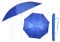 Etrexonline Sombrilla de Playa Premium de 200 cm, Mástil de Acero, Protección Solar UPF+50, Antiviento, Inclinable, Varillas de Fibra de Vidrio - Azul Ø200cm