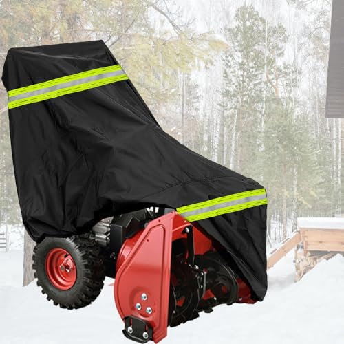 Chikia 600D ein-, zweistufige Schneefräsenabdeckung, 45,7–61 cm Schneefräse, Ersatz für C ubCadet, Troy-Bilt, Ariens, Husqvarna EGO Ryobi Toro, winddicht, wasserdicht, mit zwei Lüftungsschlitzen