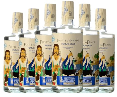 Orujo Pazo Valdomiño Fonte do Frade Aguardiente 70 cl (Caja de 6 Botellas de 70 cl)