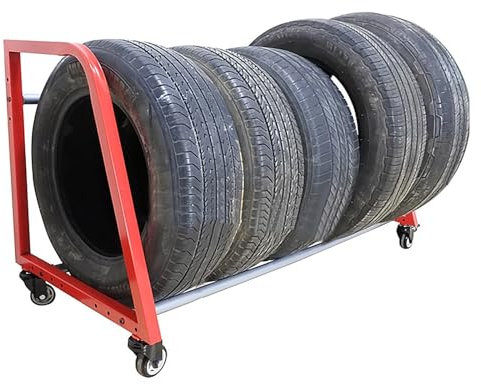 Reifenständer reifenregal Reifengestell Lagerregal Für Saisonreifen, Großer Auto Ersatzreifenhalter Für Wohnmobile Anhänger Schnee Winter SUV Räder, Garagen Halbreifenregal Felgenständer ( Color : Flo