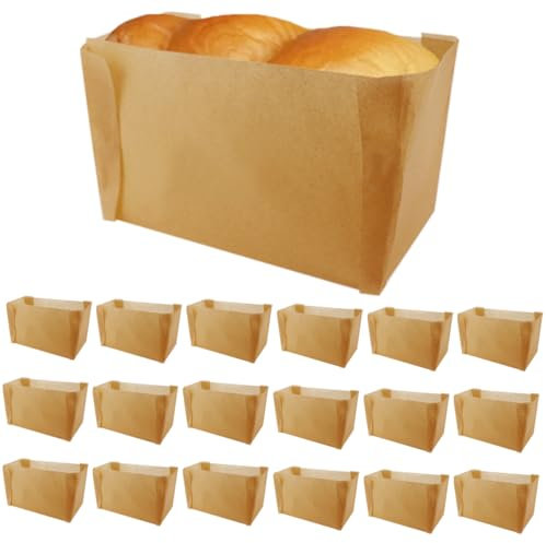 DOERDO 50Pcs Paper Loaf Pan Liner Nonstick Bread Baking Liners for Banana Bread Toast Bread, 7.5x4.9x3.7Inch