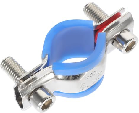 Gadpiparty Adjustable Clamp for Wall Mount Support Suitable for Pipes Tool Installation Anti- Mat Included for Construction and Machinery Applications