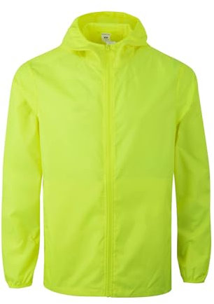 Mukua Mixte Stockton, Cortavientos Unisex Coupe-vent, Jaune Fluo, L EU