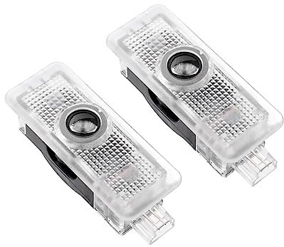 AutoQi Türlicht Willkommenslicht für Mercedes CLA C117 X117 CLS C218 X218 Coupe C205 C207 Cabrio A205 A207 LED Laser Stern Logo Projektor Einstiegsbeleuchtung Lampe, 2 Stk