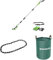 Greenworks Cordless Long Reach Pole Saw (Great for Pruning and Trimming Branches), 8 Inch (20cm) Bar Length, 24V 2Ah Battery & Charger + Greenworks 20cm Chain + Greenworks 120 L Garden Waste Bag