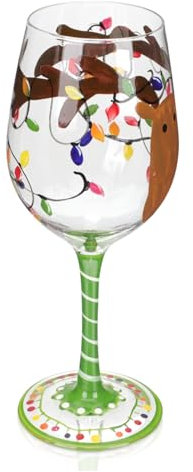 PRETYZOOM 3 Bicchieri Da Vino Colorati Decorativi Natalizi Bicchieri Da Cocktail Per La Casa Per Bar Ristoranti E Ktv