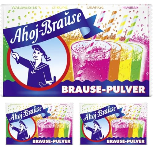 Frigeo, Brause Pulver für ein herrlich prickel-frisches Getränk zum Trinken – 10 Beutel, insgesamt 58g,10 Stück (1er Pack) x 3 STÜCK mit Pufai