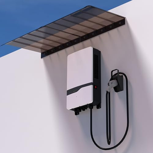 Vordach für Haustür Polycarbonat Markise für Türen Abdeckung Regenfest Leise 3,5mm Dick Pultbogenvordach für Garage Balkon Fenster Haus Outdoor 40cm~200cm(35cm*40cm)