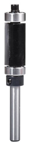 HOHXEN Fräser mit Bündigem Trimmmuster, 1-Pcs 1/4'' Schaft Platte Oben und Unten Lager Holzbearbeitung Fräser Holzbearbeitung Fräser Bohrer - Schwarz