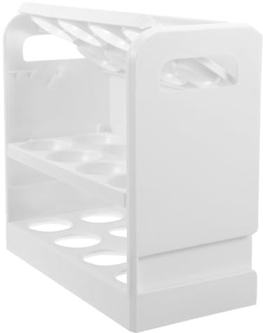 HOMSFOU Eierständer Für Kühlschranktür Eieraufbewahrungsbox Klappdesign Organizer Platzsparend Haltbarkeit Für Eier Im Kühlschrank