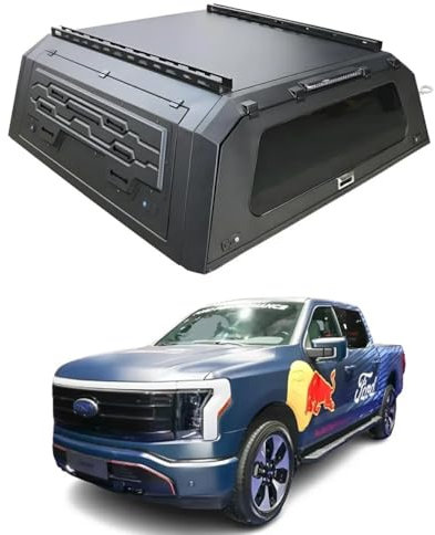 YBDFCBF Tonneau Cover Pickup Truck Topper Compatible For Ford Ranger Wildtrack T9 2020-2025 Bed Cover with Lock, Truck Bed Canopy Hardtop Canopy Accessories Covers(Style a: Standard side window)