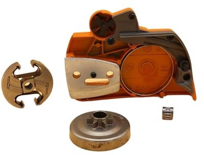 NFJNFCF Kit Cuscinetto ad Aghi Tamburo Frizione Coperchio Freno Catena Compatibile con Husqvarna 350 340 353 345 Pezzi di Ricambio for Motosega a Benzina