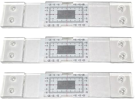 Rissmessgerät Monitor, Gebäudewand Standard Rissmonitor, 3 Stück Spaltmaß Rissüberwachung Aufzeichnung Zur Überwachung Von Wandverformungen Und Rissen, 10x3x0,9cm