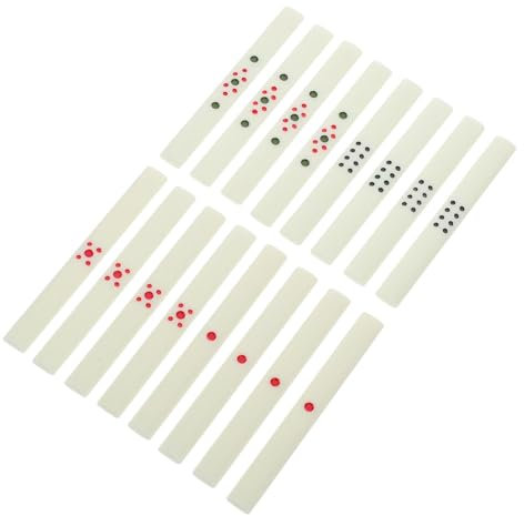 Garneck 88 Stück Chip-Stick Mahjongg-Zubehör Mahjong-Kartenspiel chinesische brettspiele Chinesische Mahjong-Wertung Plastik Beige