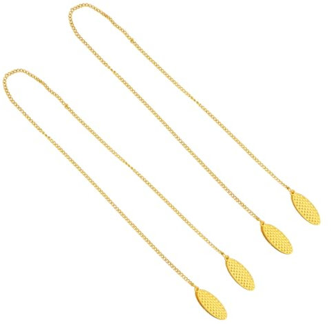 Tinoaly 2stk Zahnarzt Lätzchenhalter, 50cm Verstellbarer Servietten Clip aus Metall mit Kette Tragbarer Halskette Dental Lätzchen Clips für Zahnärzte Krankenschwestern Ältere Menschen Kinder