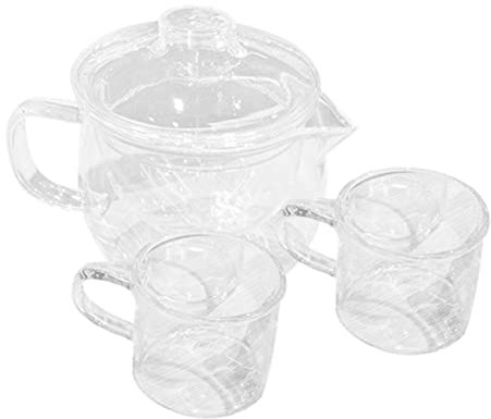 Mikinona 1 Satz Hitzebeständigem Teetassen für Früchtetee und Blütentee Transparentes Design für Teebrau Erlebnis