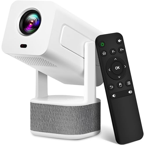 ILEBYGO Vidéoprojecteur, prend en charge le projecteur Full HD 4K 1080P avec WiFi 6 et Bluetooth 5.0, Home Cinéma Portable 4K Vidéoprojecteur Correction automatique du trapèze Compatible avec clé TV