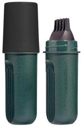 Instantly cover gray hair with a two-in-one hair dye stick and comb. Waterproof and sweat-resistant, suitable for both men and women for a natural-looking hair color.
