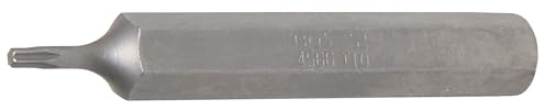 BGS 4566 | Bit | T-Profil (für Torx) T10 | Länge 75 mm | Antrieb Außensechskant 10 mm (3/8) | Chrom-Vanadium-Stahl (S2)