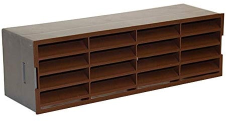 Kair System 204 204x60mm Brown Plastic Airbrick Grille