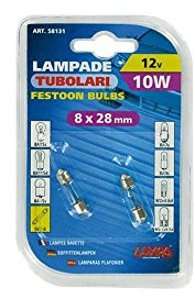 Lampa 58131 Lampe Tubulaire, 10 W, 8 x 28 mm