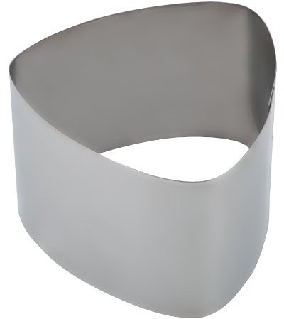 Pedrini Ligne gâteaux Emporte-pièces Acier Inoxydable, Jaune Triangle Jaune