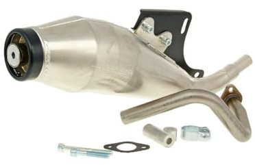 TECNIGAS Auspuff GP4 kompatibel für KYMCO Agility 50 4T KG10SA, Agility 50 Carry 4T, DJ 50 S 4T, Yager GT 50 4T, REX RS450 QM50QT-6(A) (Qingqi), Super 8 50 4T, Like 50 4T