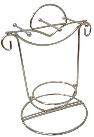SOPORTE COLGADOR PARA 6 TAZAS Y PLATOS CROMADO