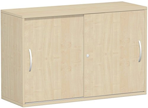 Gera Möbel Schranksystem Flex Schiebetürenschrank, Holzdekor, ahorn/ahorn, 120 x 42.5 x 79.8 cm