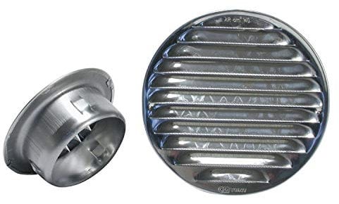 UTILFER GRIGLIA AERAZIONE Incasso Alluminio Tonda 80 MM