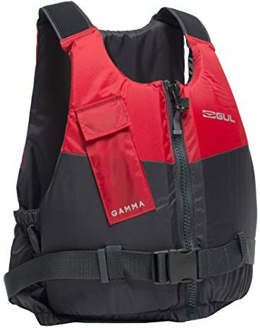 Gul Gamma 50N Buoayancy Aid in Grey and Red - Unisex - Lightweight Adjustable Safety with Hard Wearing Nylon