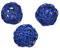 10 Stück Natur Wicker Rattan Kugeln Tischschmuck Hochzeit Party zum Aufhängen Wobble Ball Weihnachten Deko 6cm Blau