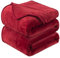 HOZY Kuscheldecke 150x200cm Rot, Fleece Decke Sofa Decke, Warme Bettdecke Fleecedecke Couch Decken Flauschige Decke, Tagesdecke Sofaüberwurf Hundedecke Sofadecke Couchdecke flauschig