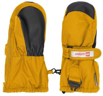 Kabooki Unisex Baby Lwaripo-Lego Tec Play Winter-Handschuhe, Gelb, 80