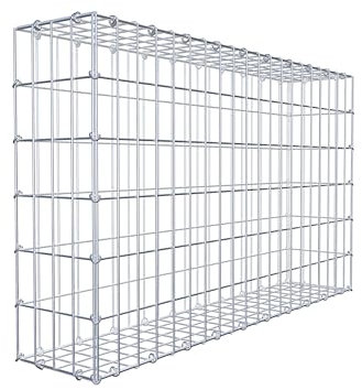 GABIONA - Gabion LxHxP : 100 x 60 x 20 cm - Mur de gabion pour pierres à partir de grain 45mm - maille 5x10 cm - résistant aux intempéries