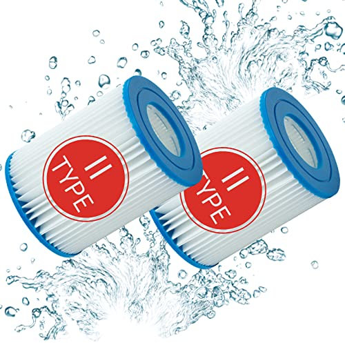 Mscomft for Bestway 58094 Cartouches Type II - for Bestway de Type II - Convient pour Bestway 58094 - Cartouche filtrante pour Bestway Piscine 530/800 Gal/h (2 PCS)