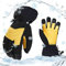 Vgo... 1Paar Skihandschuhe für Männer & Frauen, Winter Outdoor Handschuhe, Wasserdicht, Rindsleder, 3M Thinsulate -30℃/-22°F (CA2469FW)