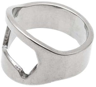 Flaschenöffner-Ring; Bieröffner Ring aus Edelstahl