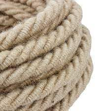 LEDSone Cable trenzado italiano trenzado trenzado de color cáñamo vintage de 5 metros, 2 núcleos, tela eléctrica, cable flexible para lámpara para luz británica.